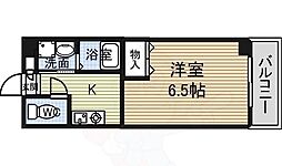 名古屋市営鶴舞線 荒畑駅 徒歩3分の賃貸マンション 6階1Kの間取り