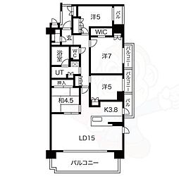 プレミスト徳重 4階4LDKの間取り