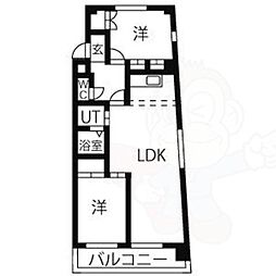 ファミールT・J 2LDKの間取図画像