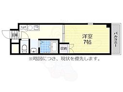 FULL HOUSE YAGOTO 3階1DKの間取り