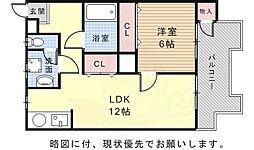 第一ヤマケンビル 1LDKの間取図画像