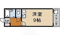 サン大広 2階ワンルームの間取り