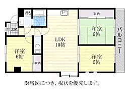 名古屋市営桜通線 野並駅 徒歩13分の賃貸マンション 1階3DKの間取り