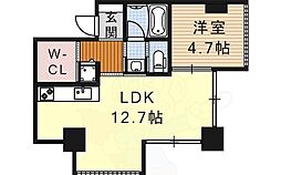 オズアロッジオ 1LDKの間取図画像