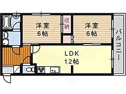 光陽ビル 2LDKの間取図画像