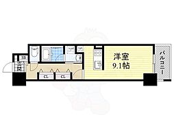 名古屋市営鶴舞線 鶴舞駅 徒歩6分の賃貸マンション 10階ワンルームの間取り