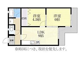 ｆメゾン吹上 4階2LDKの間取り