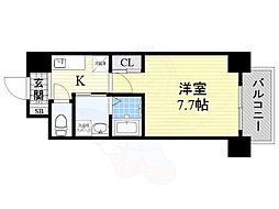 名古屋市営鶴舞線 いりなか駅 徒歩6分の賃貸マンション 10階1Kの間取り