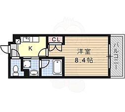 名古屋市営名城線 八事駅 徒歩7分の賃貸マンション 3階1Kの間取り