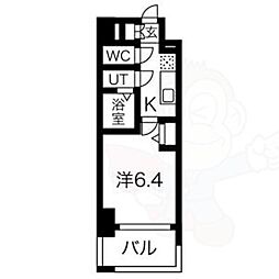 ファステート東別院シュプール 1Kの間取図画像