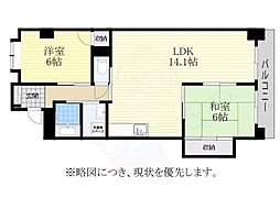 レジデンス山腰 3LDKの間取図画像