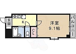 Blois南山1 1Kの間取図画像