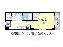 ソフィア見附 1Kの間取図画像