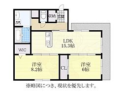 Amaterrace 2LDKの間取図画像