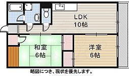 第2太田コーポ 3DKの間取図画像