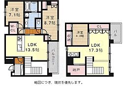 レザンドール東山元町 3LDKの間取図画像
