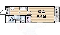 アールズコート本郷 1Kの間取図画像