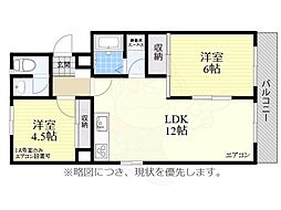 第二桜山ハイツ 2LDKの間取図画像