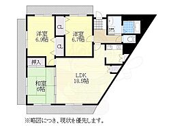ファヴォール白壁 3LDKの間取図画像