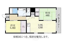 メリーメリーB 2LDKの間取図画像