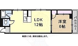 ハウシェル高針 1LDKの間取図画像