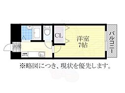 アメニティー泉 1Kの間取図画像