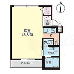 仮)グランプレイス徳重 店舗(サロンなど)使用可能 ワンルームの間取図画像