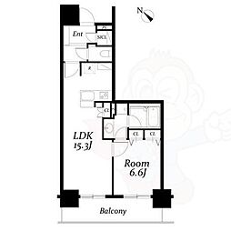 ロイヤルパークス千種 1LDKの間取図画像