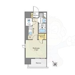 エディアン千種 1Kの間取図画像