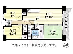 アーバンドエル八事石坂 2SLDKの間取図画像