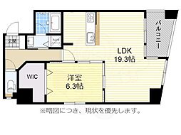 ProceedARATAMABASHI 1LDKの間取図画像