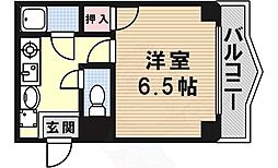 大栄ビル 1Kの間取図画像