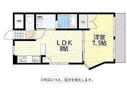 センチュリー本山 1LDKの間取図画像