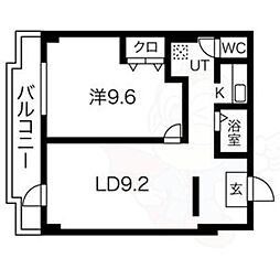 ピアニシキ 1LDKの間取図画像