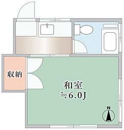 すみれ荘 ワンルームの間取図画像