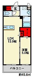 CITRUS TREE 3階1LDKの間取り