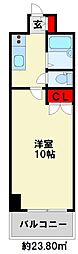 ウインズ竪町 1Kの間取図画像
