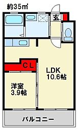 間取図画像 1LDK