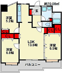 ニューサンリバー12番館 6階/603