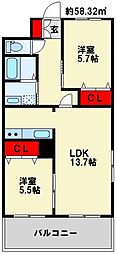 ラフォーレ高尾II 1階/105