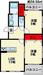 メゾン高田 2階/202