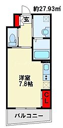 MGA城内 ワンルームの間取図画像