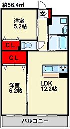 GRACEFUL中井 4階/405