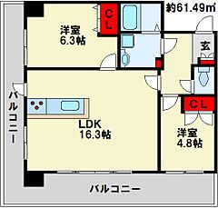 物件の間取り