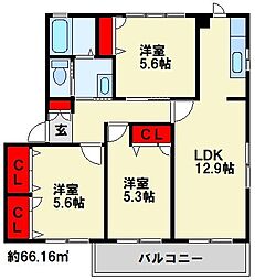ウィステリアII 1階