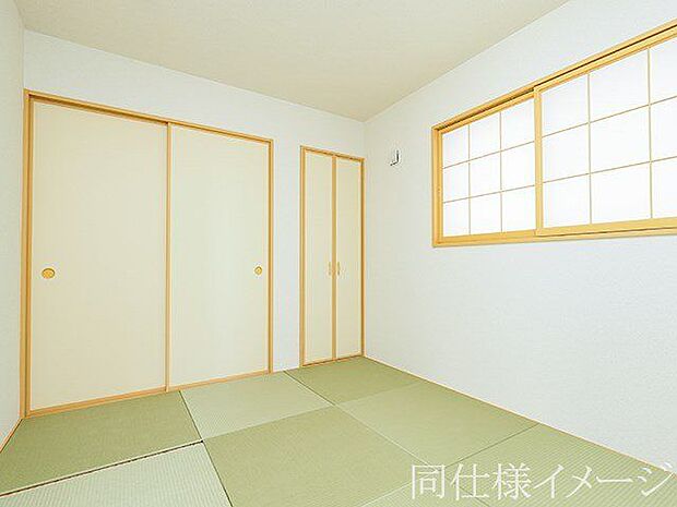 ＼同仕様写真／新しいい草香る畳スペースは、使い方色々！客室やお布団で寝るときにぴったりの空間ですね。