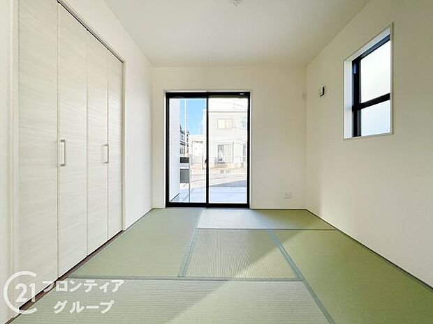 い草香る畳スペースは、使い方色々！客室やお布団で寝るときにぴったりの空間ですね。