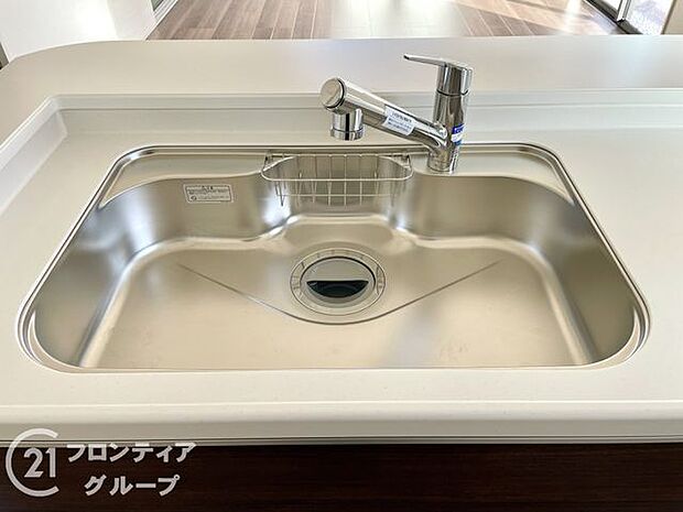 ワイドシンクなので家族が増えても洗い物楽々です
