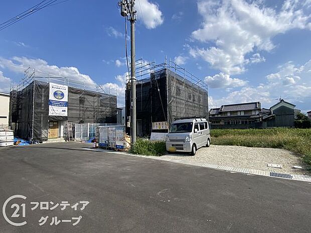 現地写真更新!現地の説明はもちろん、モデルハウスご見学も可能!同社施工物件をご見学していただきますので、実際に使用される設備やお家の雰囲気などをご確認ください