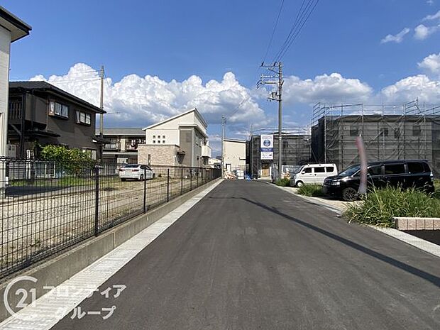 現地写真更新!現地ご案内とともに住宅ローンのご相談も承ります!実際の道路幅や雰囲気は、ぜひ一緒に現地で確認いたしましょう